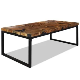Teak resin coffee table 110x60x40 cm by vidaXL, Coffee table - Ref: Foro24-244551, Price: 171,90 €, Discount: %