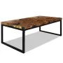 Mesa de centro de resina de teca 110x60x40 cm de vidaXL, Mesas de centro - Ref: Foro24-244551, Precio: 171,90 €, Descuento: %