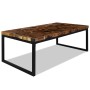 Mesa de centro de resina de teca 110x60x40 cm de vidaXL, Mesas de centro - Ref: Foro24-244551, Precio: 179,98 €, Descuento: %
