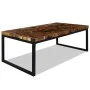 Mesa de centro de resina de teca 110x60x40 cm de vidaXL, Mesas de centro - Ref: Foro24-244551, Precio: 171,90 €, Descuento: %