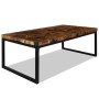 Mesa de centro de resina de teca 110x60x40 cm de vidaXL, Mesas de centro - Ref: Foro24-244551, Precio: 179,98 €, Descuento: %
