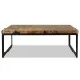 Mesa de centro de resina de teca 110x60x40 cm de vidaXL, Mesas de centro - Ref: Foro24-244551, Precio: 171,90 €, Descuento: %