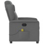 Sillón reclinable de masaje de tela gris oscuro en Sillones | Comprar online en Foru.es