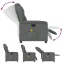 Sillón reclinable de masaje de tela gris oscuro en Sillones | Comprar online en Foru.es