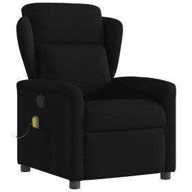 Sillón reclinable de masaje de tela negro en Sillones | Comprar online en Foru.es