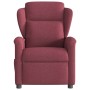 Sillón de masaje reclinable de tela color vino tinto en Sillones | Comprar online en Foru.es
