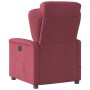 Sillón de masaje reclinable de tela color vino tinto en Sillones | Comprar online en Foru.es
