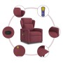 Sillón de masaje reclinable de tela color vino tinto en Sillones | Comprar online en Foru.es
