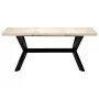 Mesa de comedor blanca 180x90x75 cm madera maciza de mango de vidaXL, Mesas de cocina y de comedor - Ref: Foro24-247431, Prec...