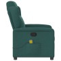 Sillón de masaje reclinable de tela verde oscuro en Sillones | Comprar online en Foru.es