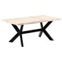 Mesa de comedor blanca 180x90x75 cm madera maciza de mango de vidaXL, Mesas de cocina y de comedor - Ref: Foro24-247431, Prec...