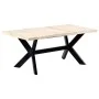 Mesa de comedor blanca 180x90x75 cm madera maciza de mango de vidaXL, Mesas de cocina y de comedor - Ref: Foro24-247431, Prec...