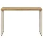 Mesa de comedor de madera maciza de mango y acero 115x55x76 cm de vidaXL, Mesas de cocina y de comedor - Ref: Foro24-247333, ...