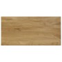 Mesa de comedor de madera maciza de mango y acero 115x55x76 cm de vidaXL, Mesas de cocina y de comedor - Ref: Foro24-247333, ...