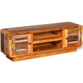 Mueble de TV madera maciza reciclada 120x30x40 cm de vidaXL, Muebles TV - Ref: Foro24-244018, Precio: 252,81 €, Descuento: %