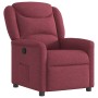 Sillón reclinable de tela rojo tinto en Sillones | Comprar online en Foru.es