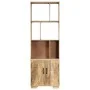 Estantería madera maciza de mango 60x35x180 cm de vidaXL, Librerías y estanterías - Ref: Foro24-247481, Precio: 322,11 €, Des...