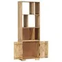 Estantería madera maciza de mango 60x35x180 cm de vidaXL, Librerías y estanterías - Ref: Foro24-247481, Precio: 322,11 €, Des...
