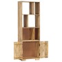 Estantería madera maciza de mango 60x35x180 cm de vidaXL, Librerías y estanterías - Ref: Foro24-247481, Precio: 344,69 €, Des...