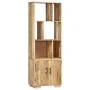 Estantería madera maciza de mango 60x35x180 cm de vidaXL, Librerías y estanterías - Ref: Foro24-247481, Precio: 322,11 €, Des...