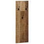 Percheros de pared 2 uds madera maciza de mango 36x110x3 cm de vidaXL, Percheros para sombreros y abrigos - Ref: Foro24-24602...