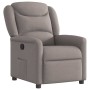 Sillón reclinable de tela gris taupe en Sillones | Comprar online en Foru.es