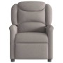 Sillón reclinable de tela gris taupe en Sillones | Comprar online en Foru.es
