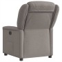 Sillón reclinable de tela gris taupe en Sillones | Comprar online en Foru.es