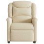 Sillón reclinable de tela crema en Sillones | Comprar online en Foru.es