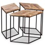 Mesa de centro de madera maciza de mango 56x48x40 cm de vidaXL, Mesas de centro - Ref: Foro24-243976, Precio: 76,46 €, Descue...