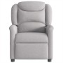 Sillón reclinable de tela gris nube en Sillones | Comprar online en Foru.es