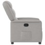Sillón reclinable de tela gris nube en Sillones | Comprar online en Foru.es