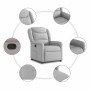 Sillón reclinable de tela gris nube en Sillones | Comprar online en Foru.es