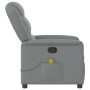 Sillón reclinable de masaje de tela gris claro en Sillones | Comprar online en Foru.es