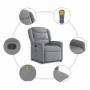 Sillón reclinable de masaje de tela gris claro en Sillones | Comprar online en Foru.es