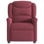 Sillón de masaje reclinable de tela color vino tinto en Sillones | Comprar online en Foru.es