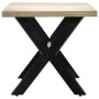 Mesa de comedor madera maciza de mango blanco 160x80x75 cm de vidaXL, Mesas de cocina y de comedor - Ref: Foro24-247434, Prec...
