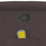 Sillón de masaje reclinable de tela marrón oscuro en Sillones | Comprar online en Foru.es