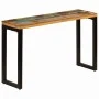 Mesa consola madera maciza reciclada y acero 120x35x76 cm de vidaXL, Mesas auxiliares - Ref: Foro24-247335, Precio: 165,58 €,...