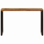 Mesa consola madera maciza reciclada y acero 120x35x76 cm de vidaXL, Mesas auxiliares - Ref: Foro24-247335, Precio: 168,93 €,...