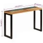 Mesa consola madera maciza reciclada y acero 120x35x76 cm de vidaXL, Mesas auxiliares - Ref: Foro24-247335, Precio: 165,58 €,...