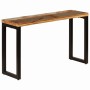 Mesa consola madera maciza reciclada y acero 120x35x76 cm de vidaXL, Mesas auxiliares - Ref: Foro24-247335, Precio: 168,93 €,...