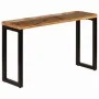 Mesa consola madera maciza reciclada y acero 120x35x76 cm de vidaXL, Mesas auxiliares - Ref: Foro24-247335, Precio: 165,58 €,...