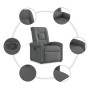 Sillón reclinable de tela gris oscuro en Sillones | Comprar online en Foru.es