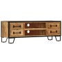 Mueble para la TV con cajones madera mango maciza 120x30x40 cm de vidaXL, Muebles TV - Ref: Foro24-247343, Precio: 264,28 €, ...