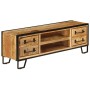 Mueble para la TV con cajones madera mango maciza 120x30x40 cm de vidaXL, Muebles TV - Ref: Foro24-247343, Precio: 264,28 €, ...