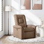 Sillón reclinable de tela marrón en Sillones | Comprar online en Foru.es