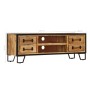 Mueble para la TV con cajones madera mango maciza 120x30x40 cm de vidaXL, Muebles TV - Ref: Foro24-247343, Precio: 264,28 €, ...