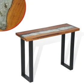 Mesa consola de teca 100x35x75 cm de vidaXL, Mesas auxiliares - Ref: Foro24-245065, Precio: 212,11 €, Descuento: %