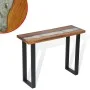 Mesa consola de teca 100x35x75 cm de vidaXL, Mesas auxiliares - Ref: Foro24-245065, Precio: 212,11 €, Descuento: %